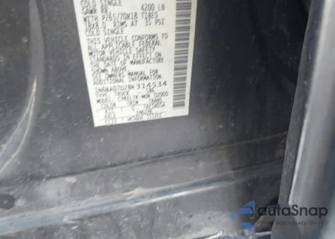 2008 Nissan Titan Se из США, поврежденный, VIN 1N6BA07D28N314534